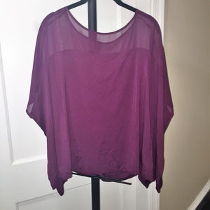 NWOT -Burgundy Women Blouse